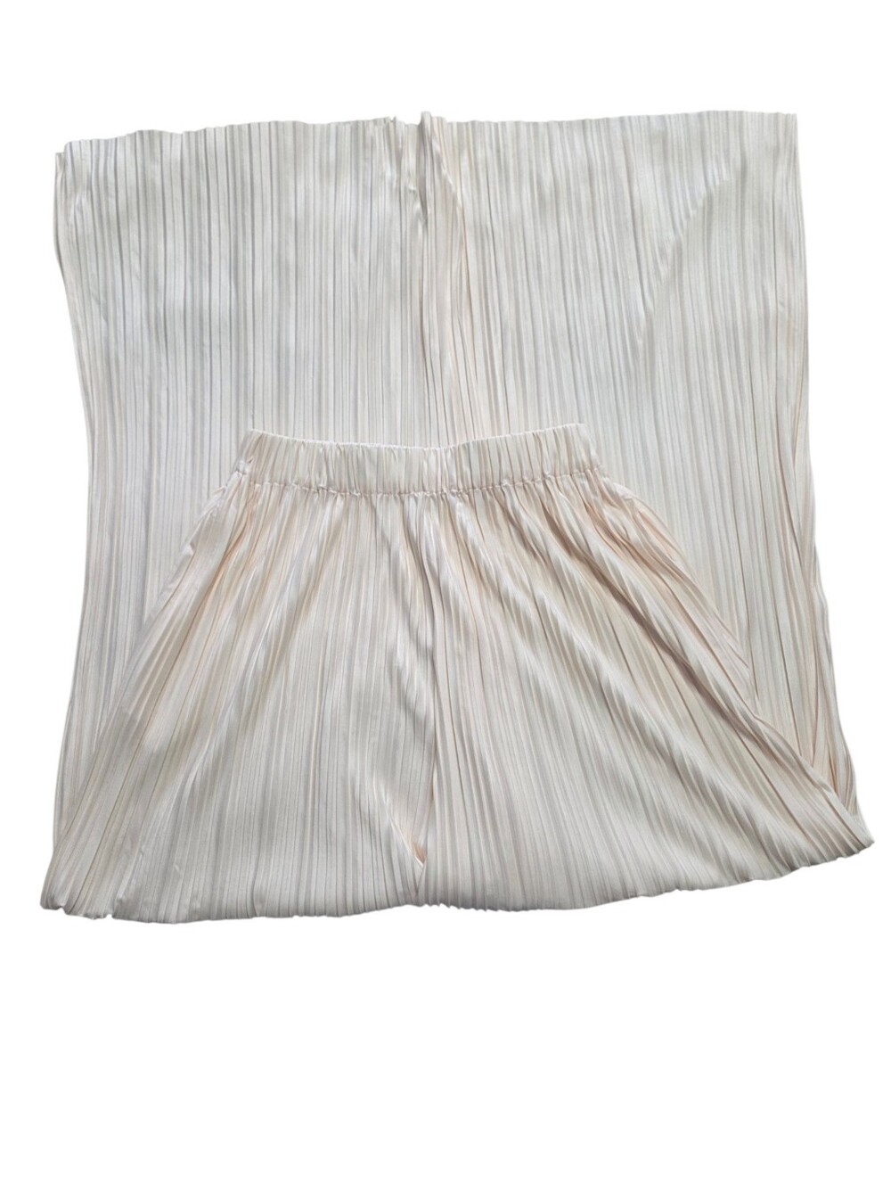 Commense Oversized Leisure Pleat Pocket Pants Off White Medium - Picture 7 of 9